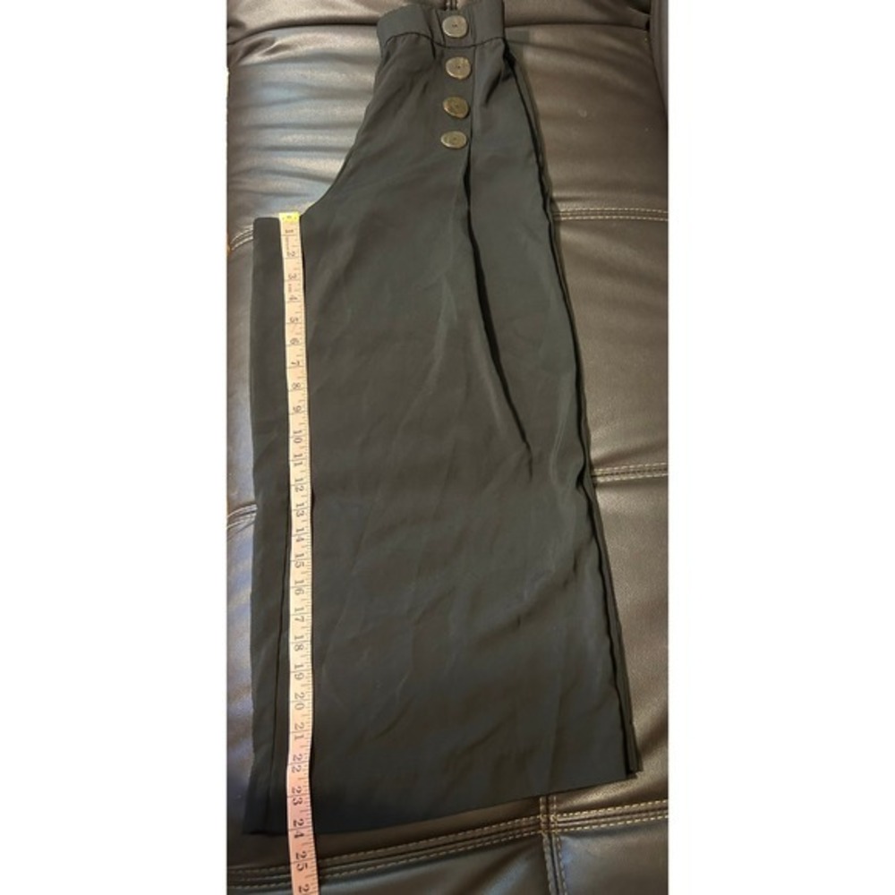 Zara Wide Leg Sailor Style Pleated Pants. Pockets. Elastic Waist Women's Size S - Picture 6 of 14